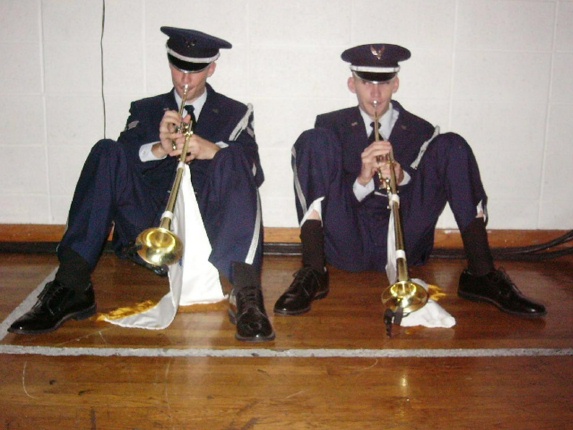 Minutes before the final show- Wyman and JT